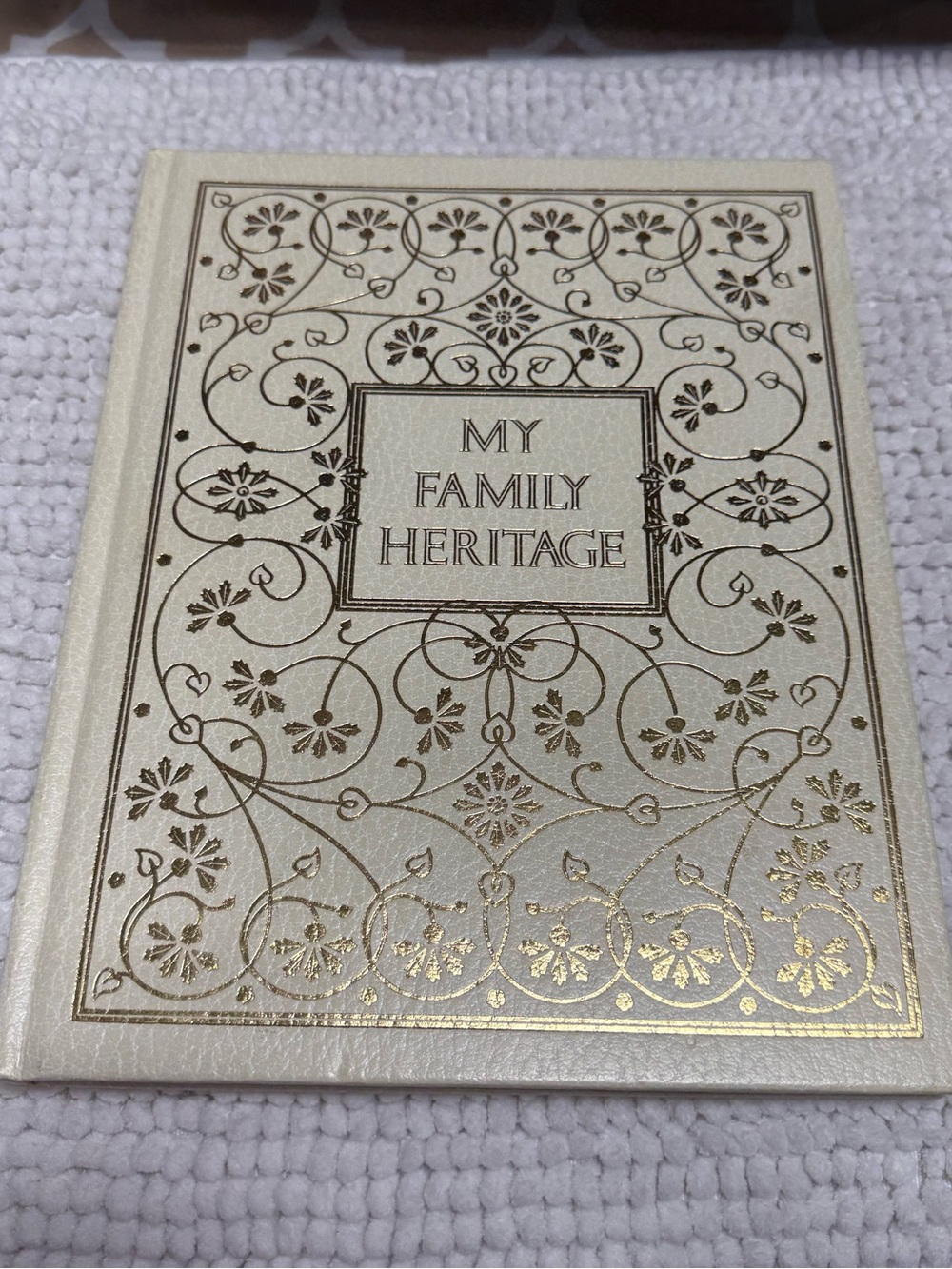 Vintage 1978 My Family Heritage Genealogy Record Book Hardcover Unused History